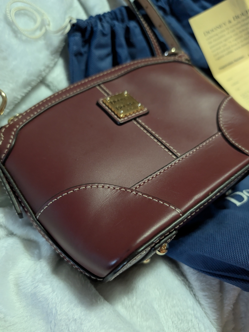 Dooney & Bourke Florentine Leather Mini Domed Crossbody - Picture 4 of 12